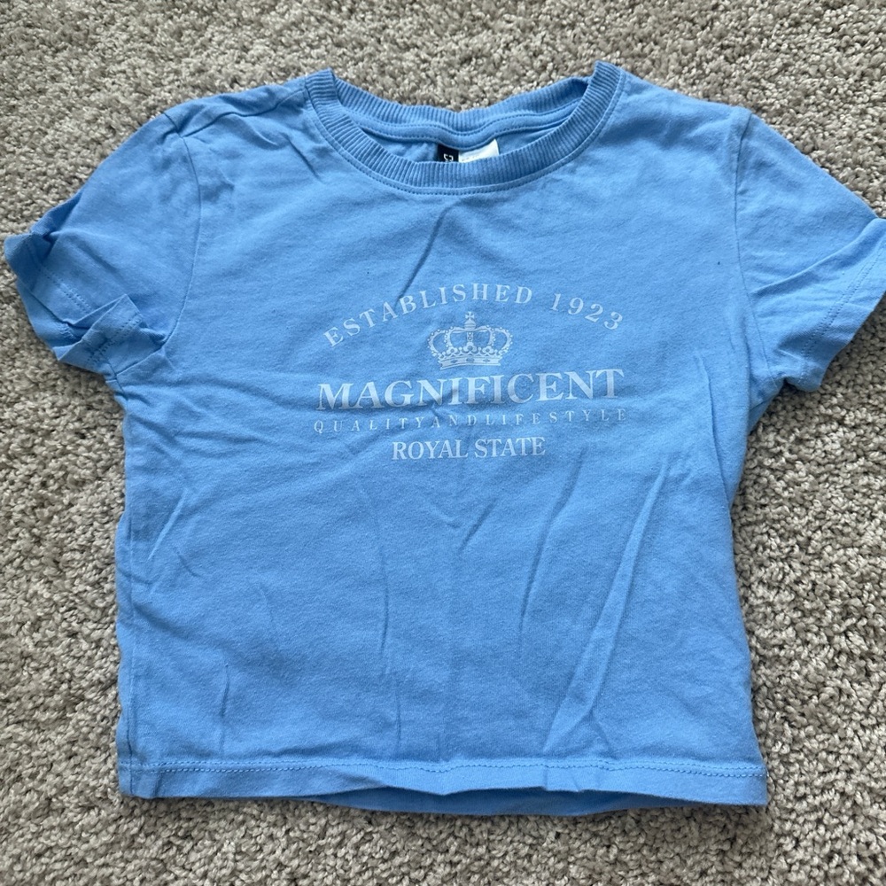 Blue juniors T-Shirt